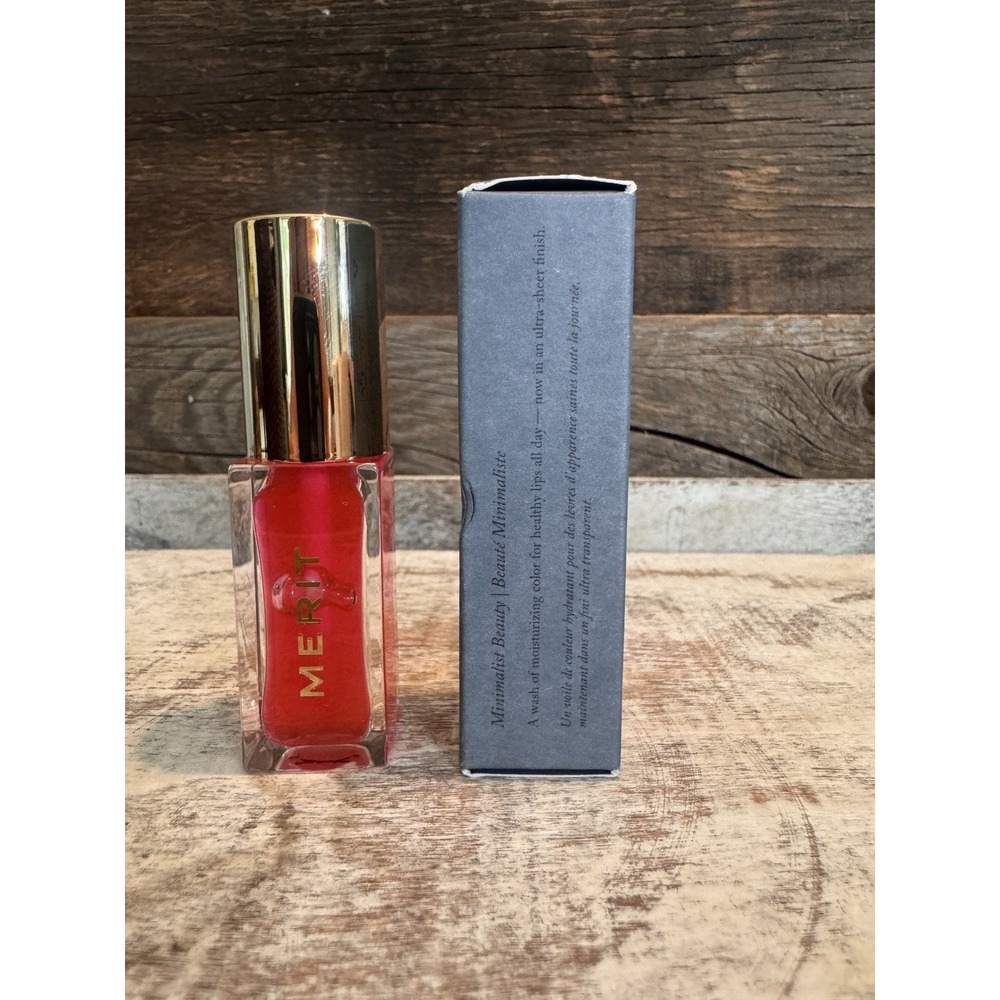 MERIT Shade‎ Slick Tinted Lip Oil Les Deux NEW | Clean Beauty | $24 - Picture 2 of 6